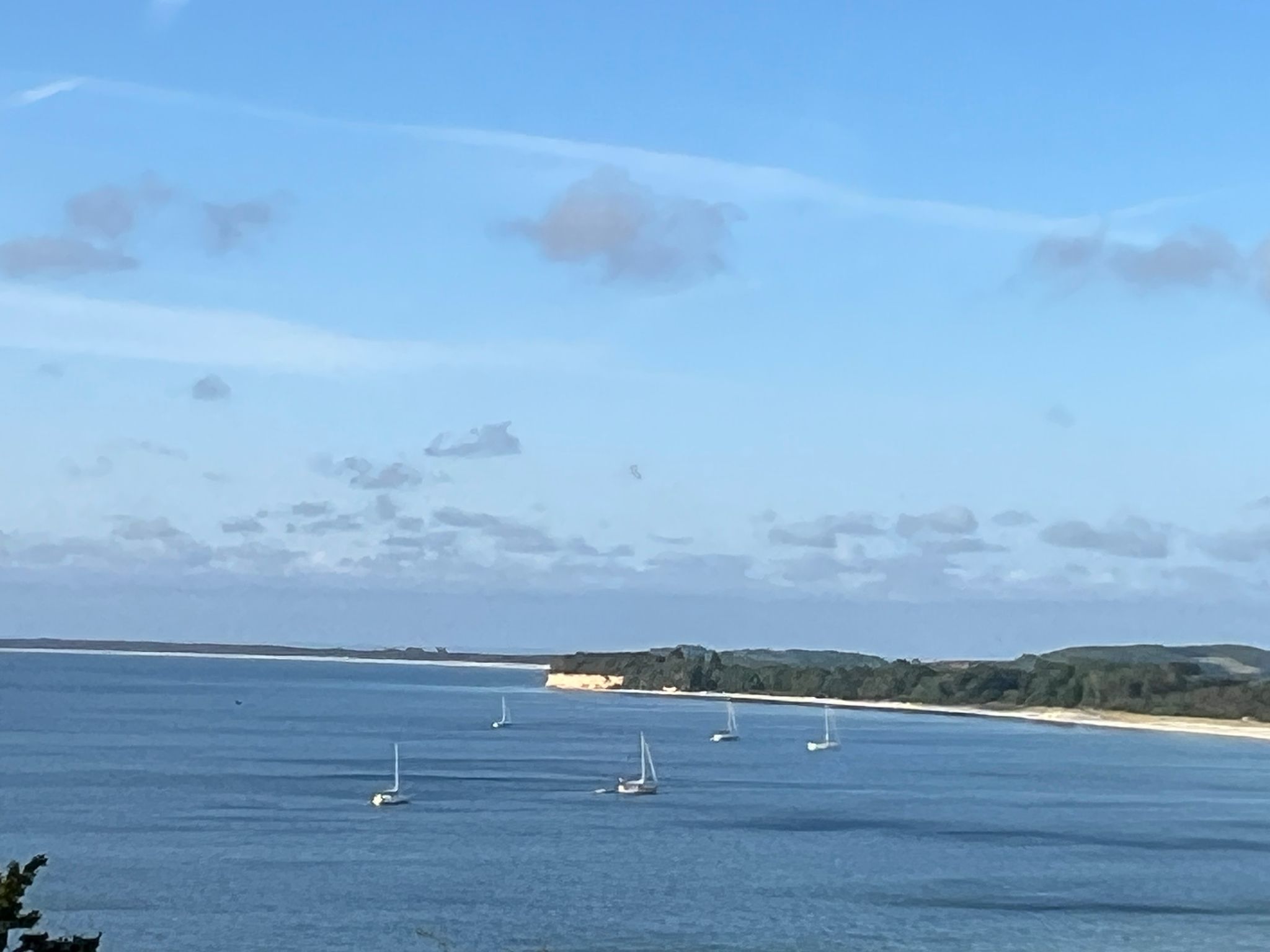 Blick vom Schaafsberg auf den Südstrand